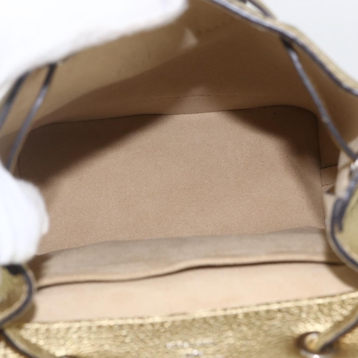 Louis Vuitton Lockme Backpack Leather Gold Leather Backpack Bag