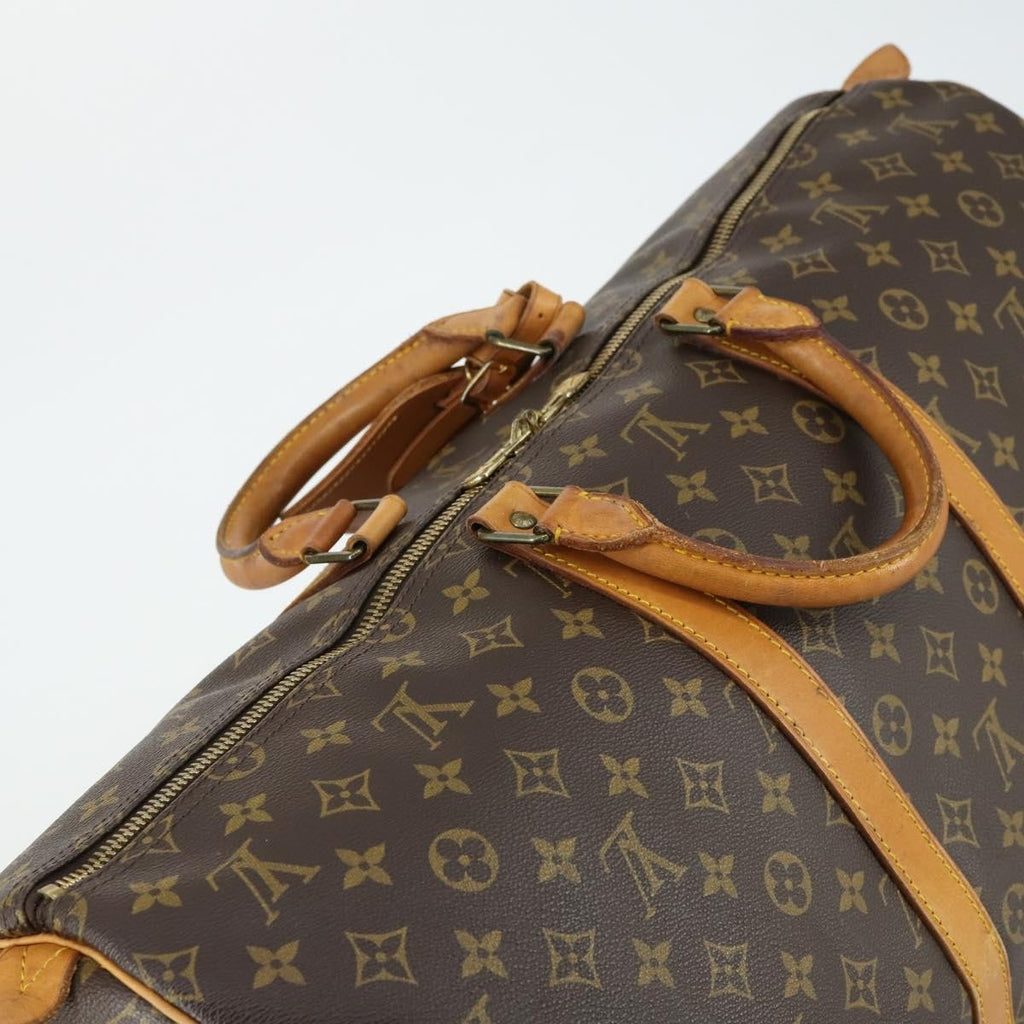 Louis Vuitton Keepall Bag Monogram Canvas Brown Canvas Travel Bag