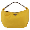 Prada Vintage Shoulder Bag Tessuto Yellow Nylon Shoulder Bag Bag