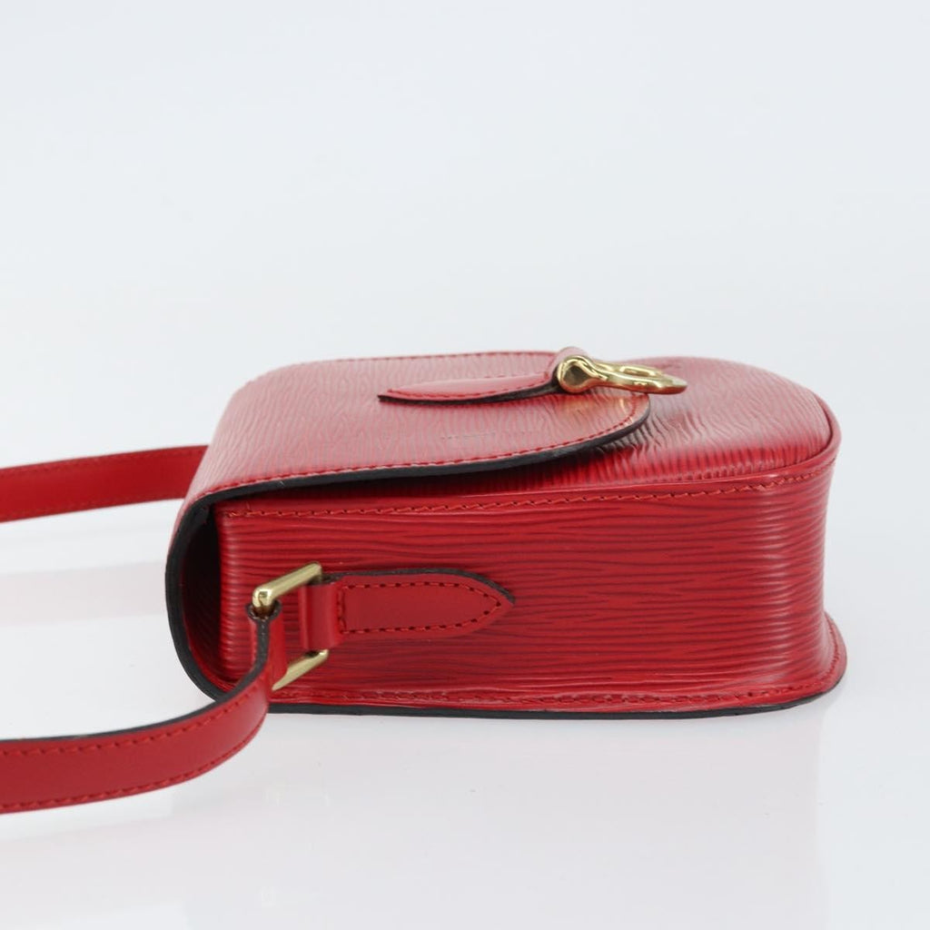 Louis Vuitton Saint Cloud Handbag Epi Leather Red Leather Shoulder Bag