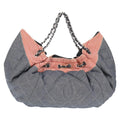 Chanel Stretch Spirit Cabas Quilted Denim Blue Denim_Jeans Bag