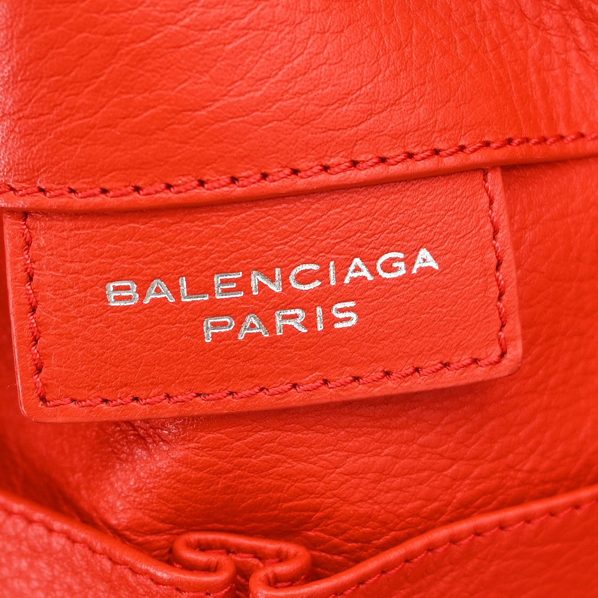 Balenciaga City Classic Studs Highlight Bag Leather Red Leather Tote Bag