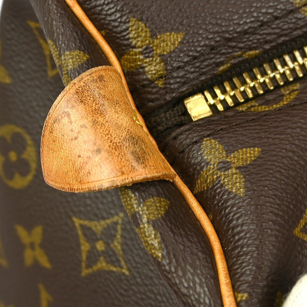 Louis Vuitton Keepall Bag Monogram Canvas Brown Canvas Travel Bag