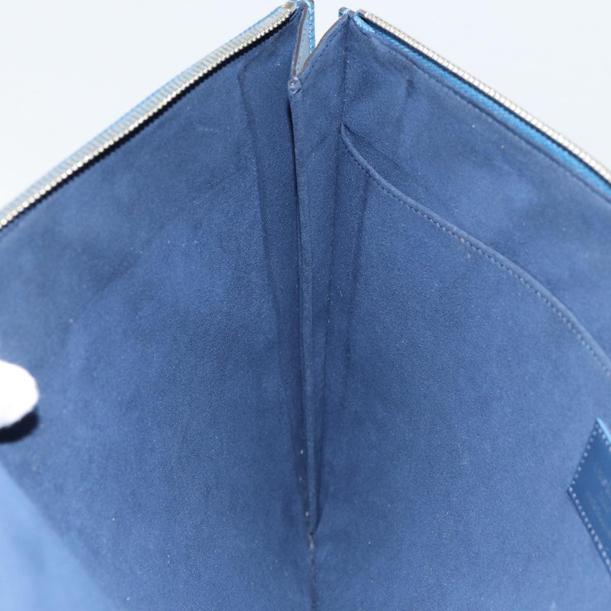 Louis Vuitton Pochette Jour Epi Leather Blue Leather Clutche & Pouche Bag