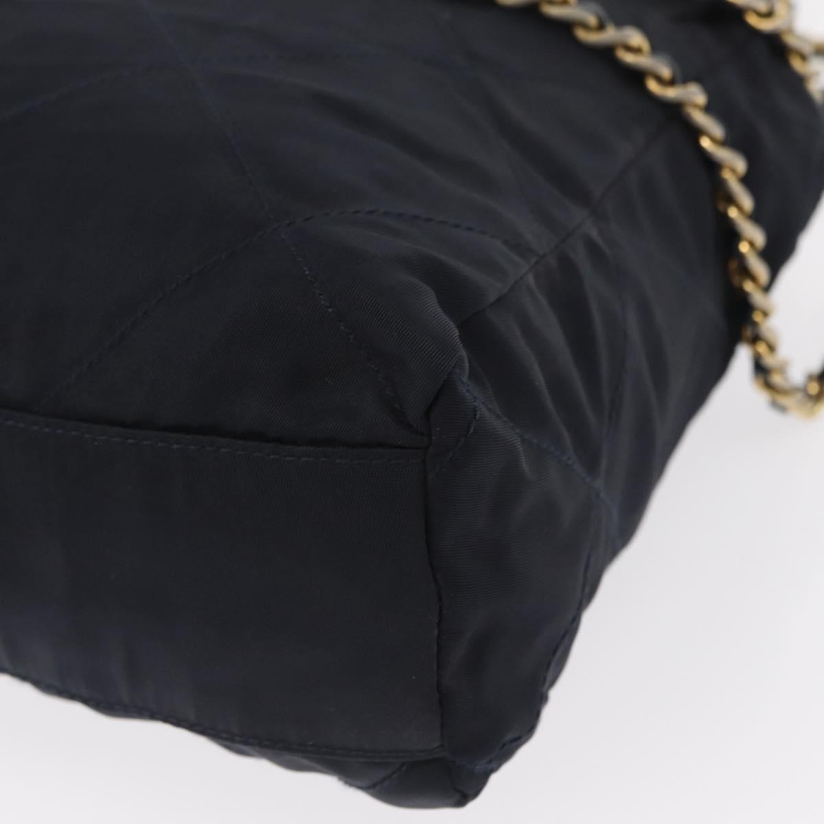 Prada Chain Shoulder Bag Tessuto Navy Nylon Shoulder Bag Bag