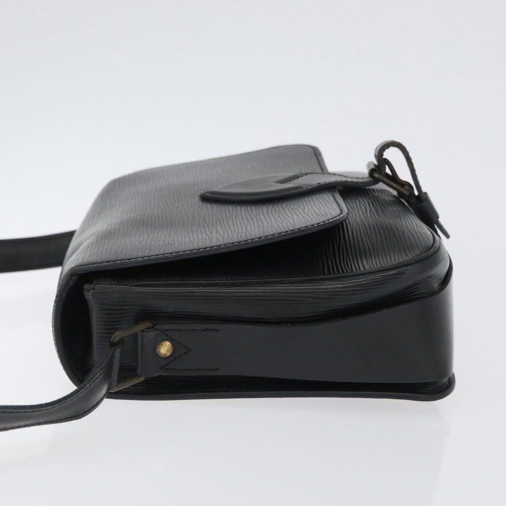 Louis Vuitton Cartouchiere Handbag Epi Leather Black Leather Shoulder Bag