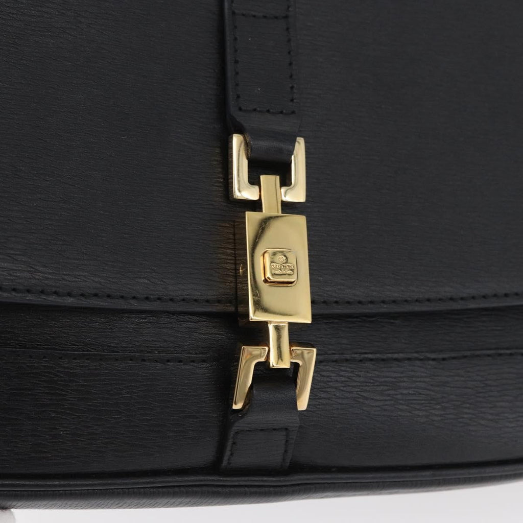 Gucci Jackie Original Shoulder Bag Leather Leather Black Leather Shoulder Bag Bag (Pre-Owned)