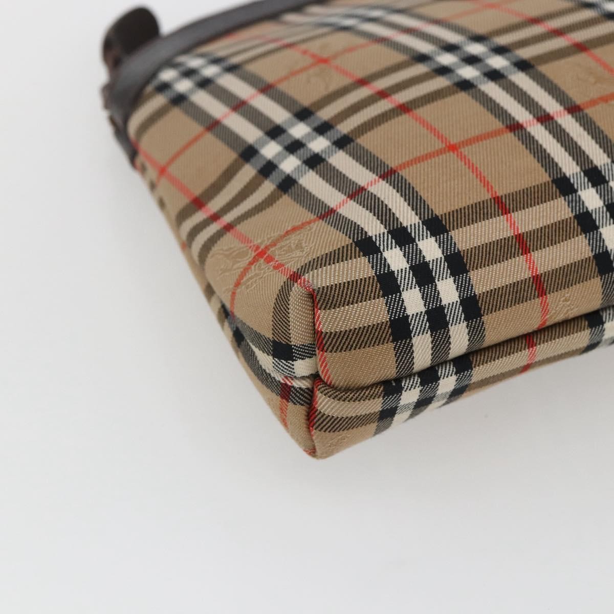Burberry Nova Check Pochette Canvas Beige Canvas Clutche & Pouche Bag