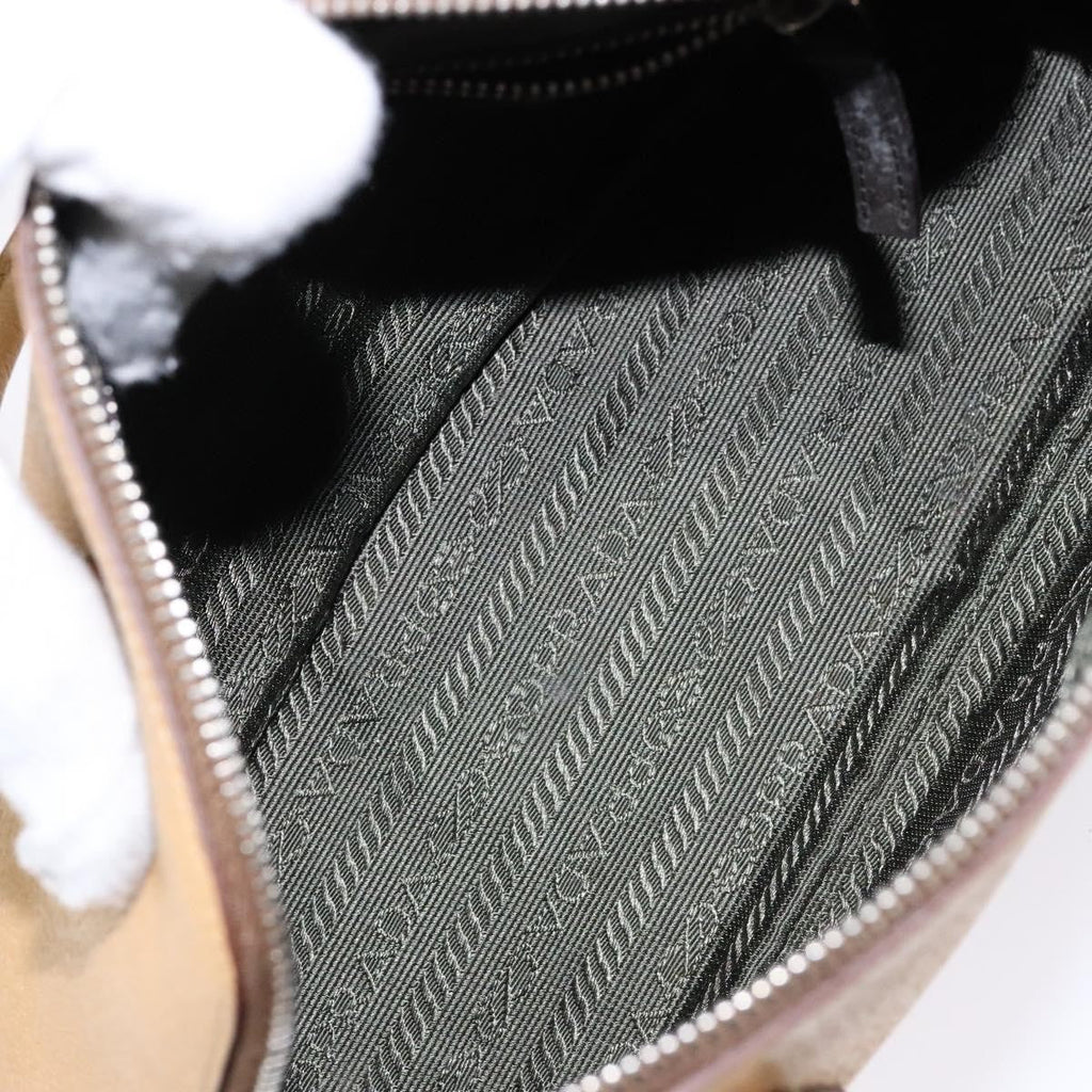 Prada Cuir Promenade Bag Saffiano Leather Beige Leather Handbag