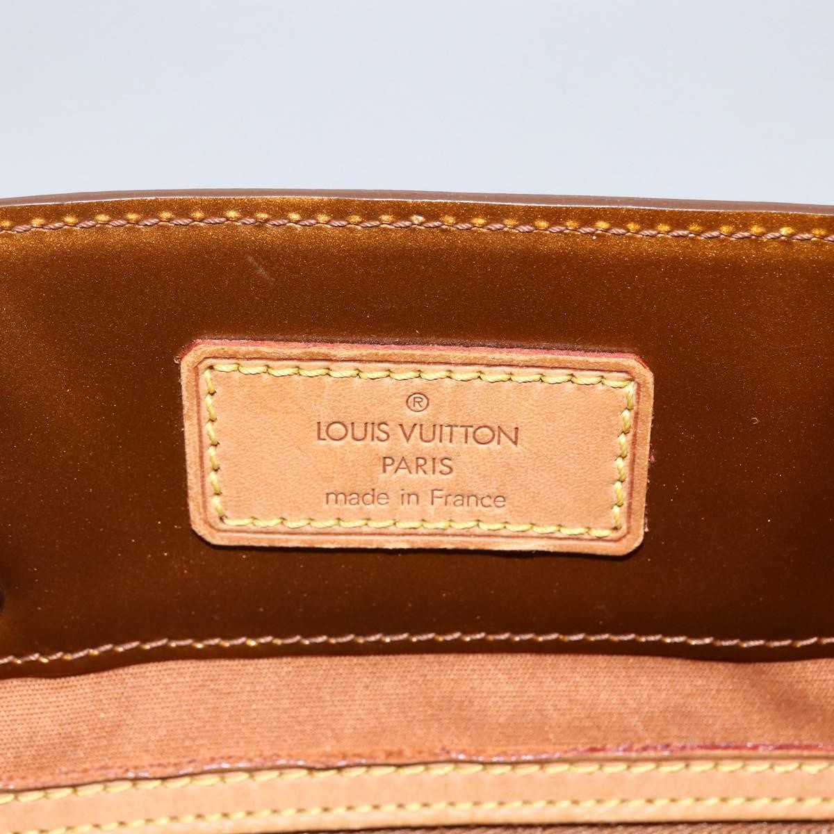 Louis Vuitton Reade Handbag Monogram Vernis Brown Patent_Leather Tote Bag