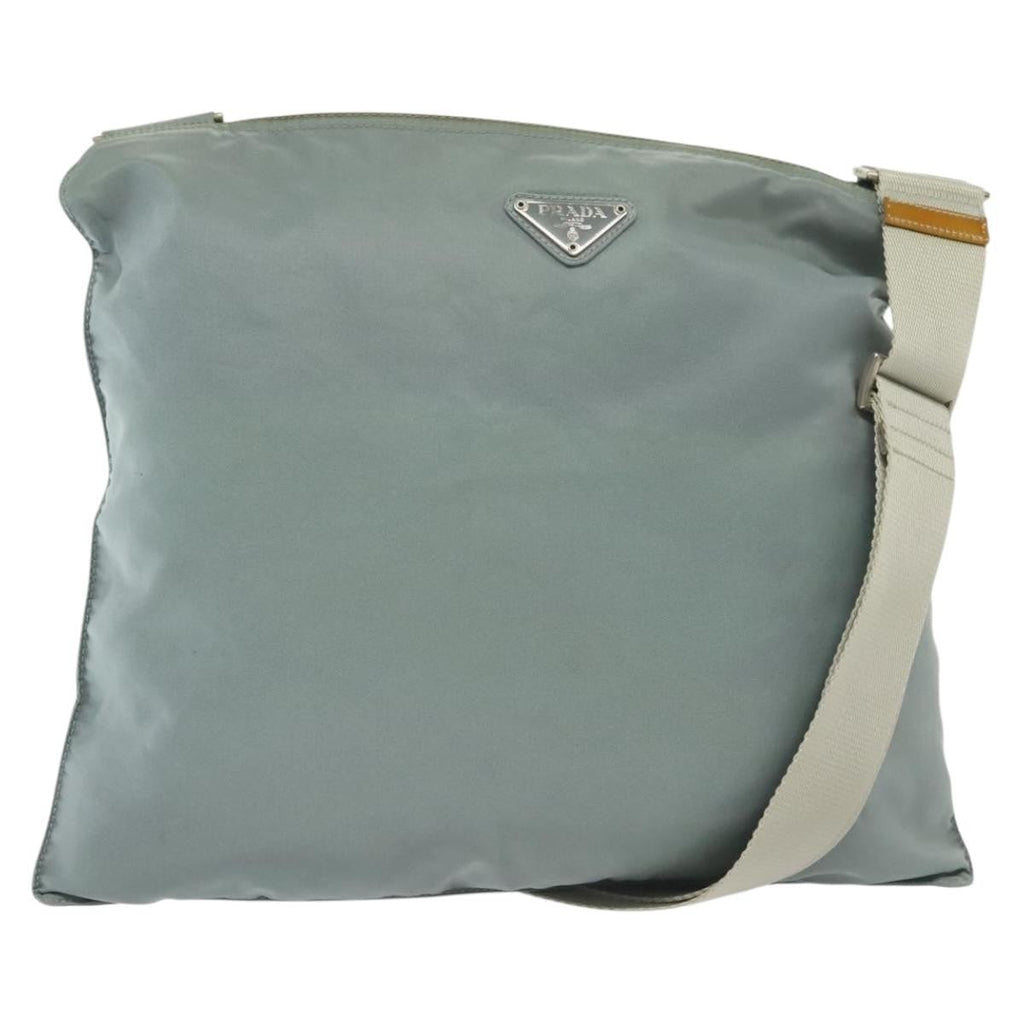 Prada Flat Messenger Bag Tessuto Blue Nylon Shoulder Bag Bag