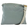 Prada Flat Messenger Bag Tessuto Blue Nylon Shoulder Bag Bag