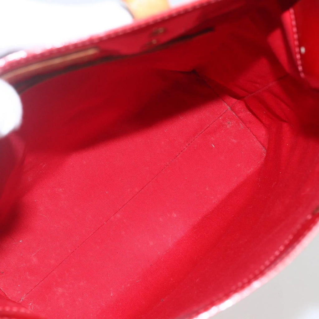 Louis Vuitton Reade Handbag Monogram Vernis Red Patent_Leather Handbag