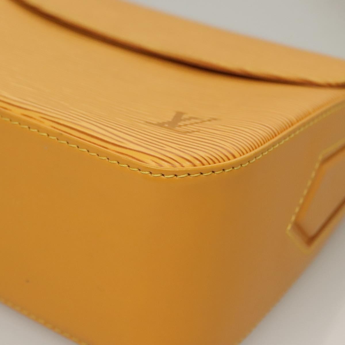Louis Vuitton Buci Handbag Epi Leather Yellow Leather Shoulder Bag