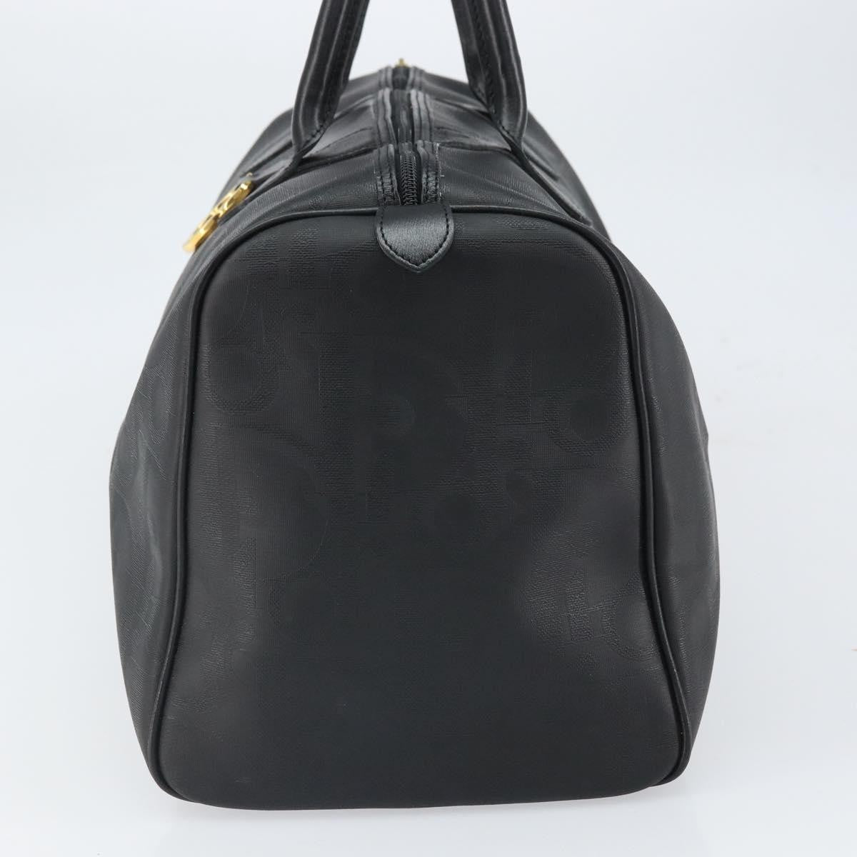 Christian Dior Vintage Trotter Boston Bag Canvas Black Canvas Travel Bag Bag (Pre-Owned)