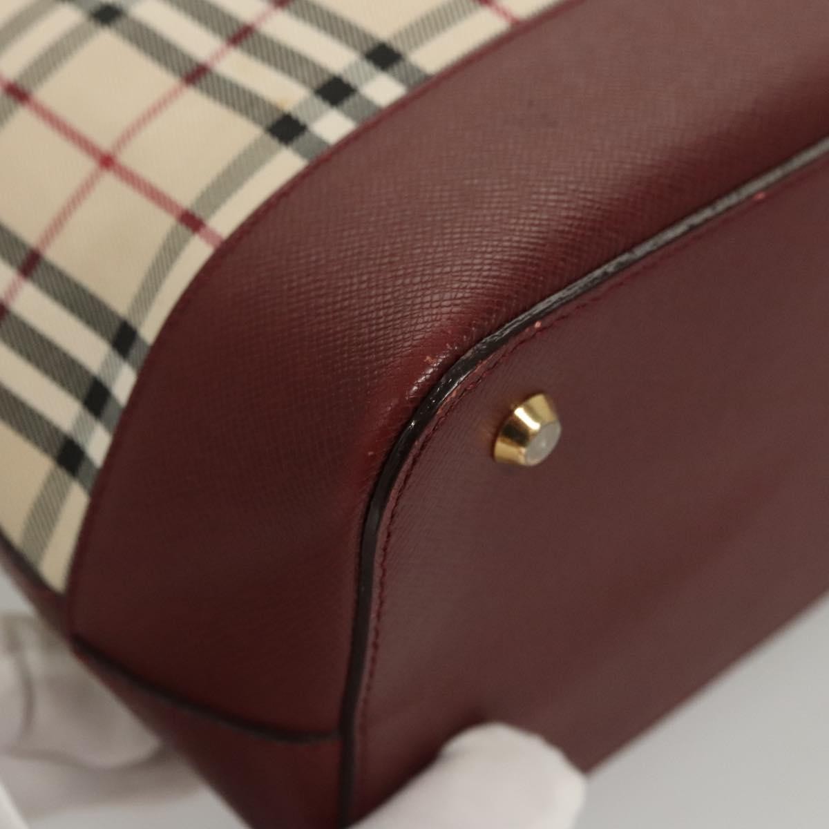 Burberry Nova Check Handbag Nova Check Canvas And Leather Beige Canvas Handbag