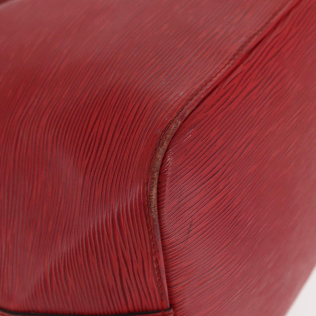 Louis Vuitton Petit Noe Handbag Epi Leather Red Leather Shoulder Bag