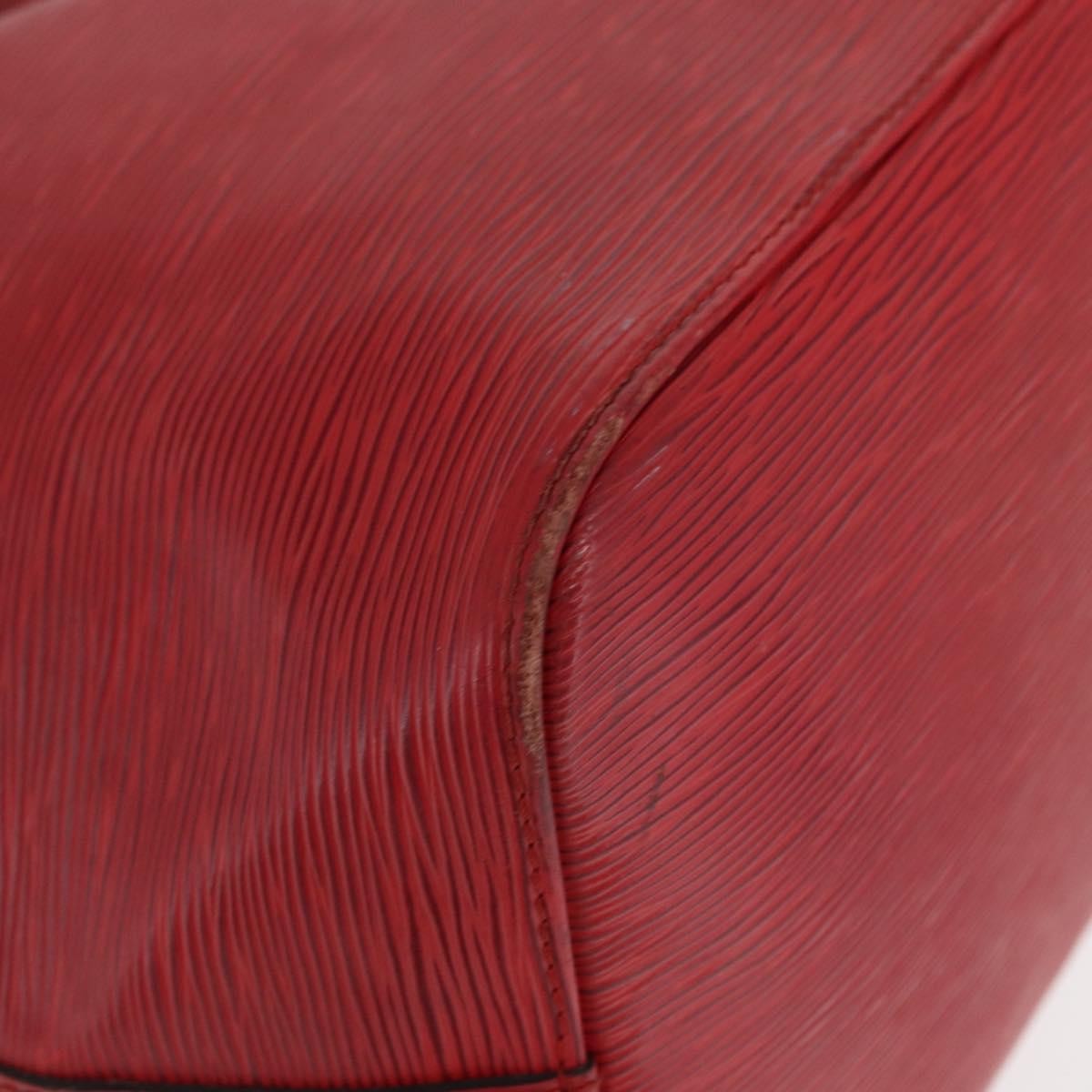 Louis Vuitton Petit Noe Handbag Epi Leather Red Leather Shoulder Bag