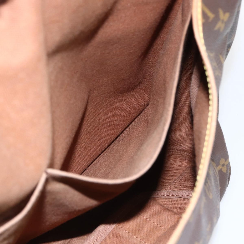 Louis Vuitton Saumur Handbag Monogram Canvas Brown Canvas Shoulder Bag