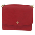 Louis Vuitton Grenelle Shoulder Bag Epi Leather Red Leather Shoulder Bag