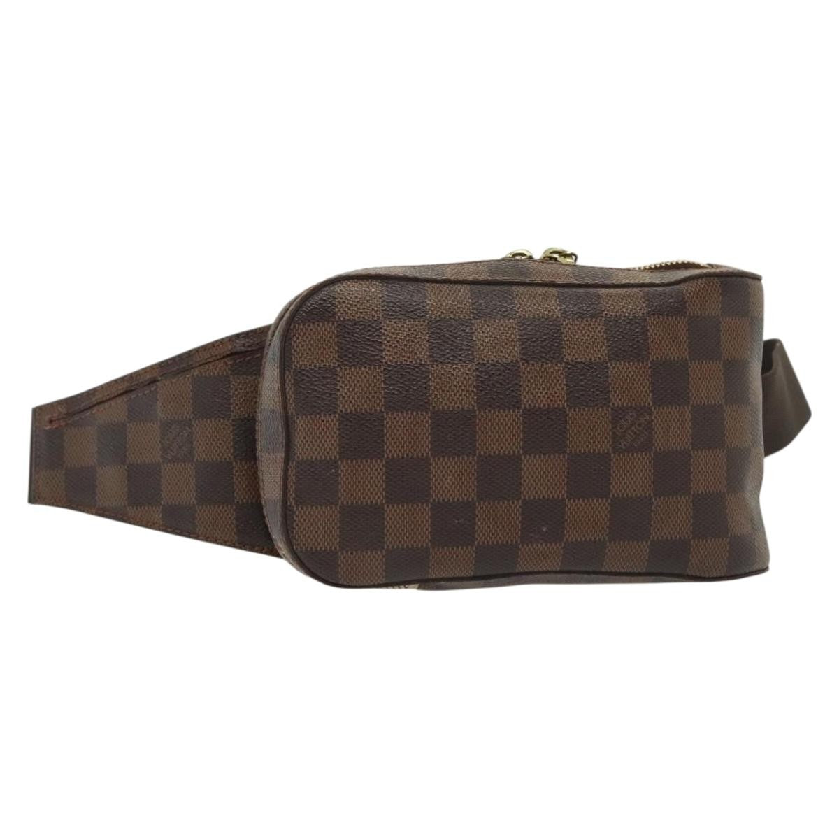 Louis Vuitton Geronimos Waist Bag Damier Brown Canvas Clutche & Pouche Bag