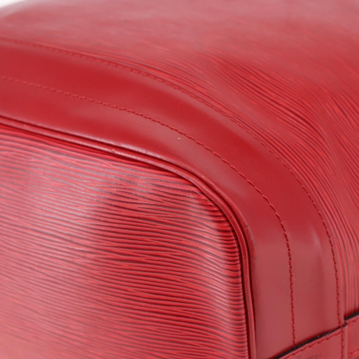 Louis Vuitton Noe Handbag Epi Leather Red Leather Bag