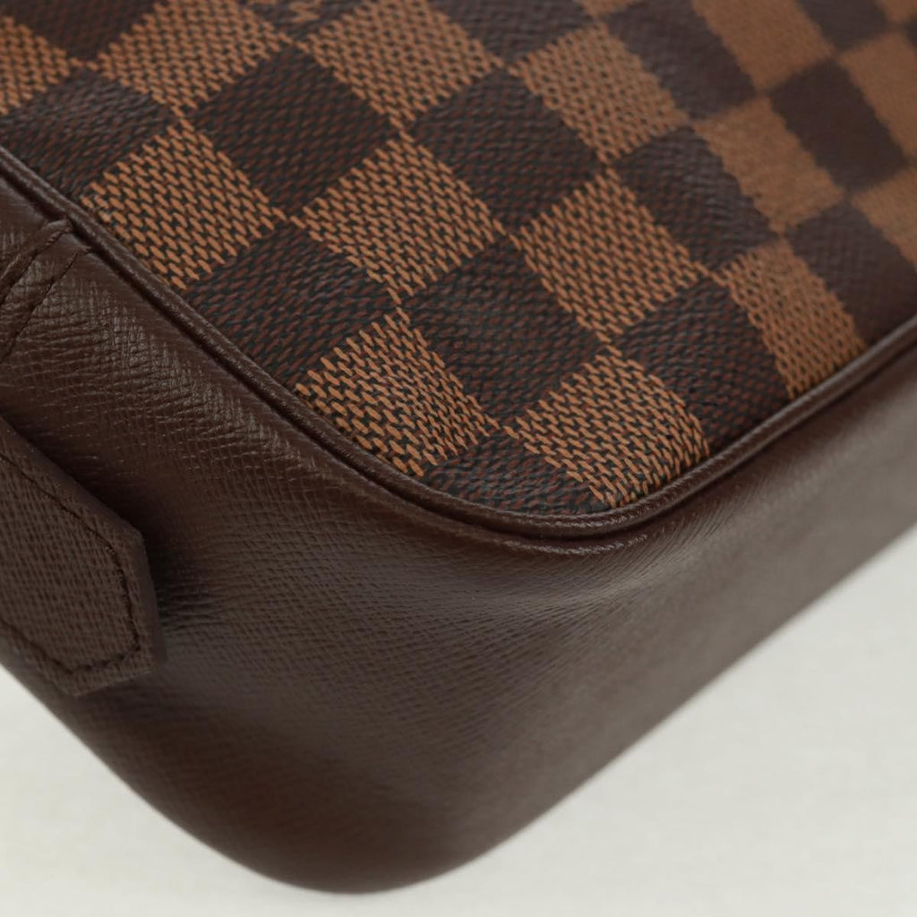 Louis Vuitton Trousse Toilette Damier Canvas Brown Canvas Clutche & Pouche Bag