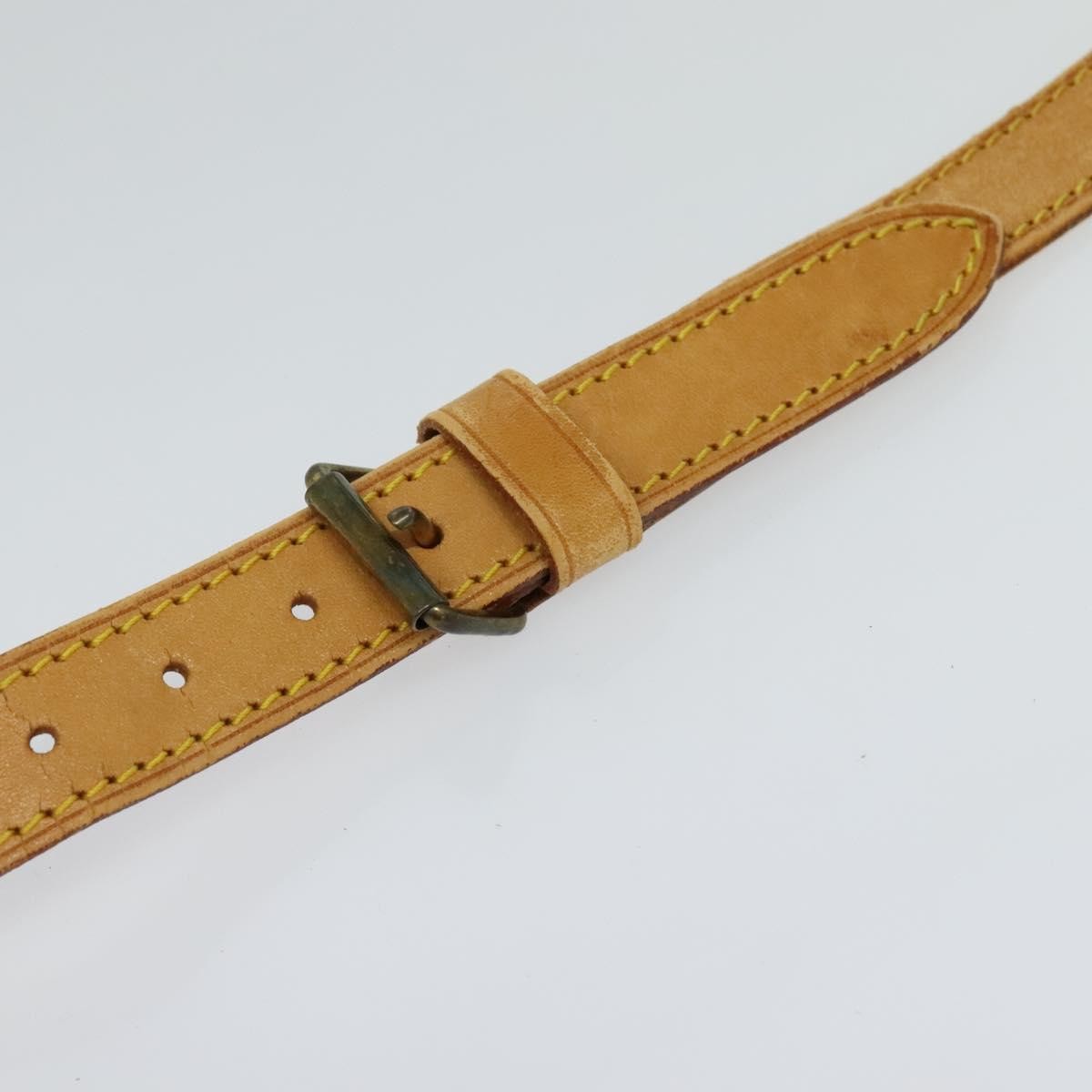 Louis Vuitton Adjustable Shoulder Strap Vachetta Leather Beige Leather Straps Accessory