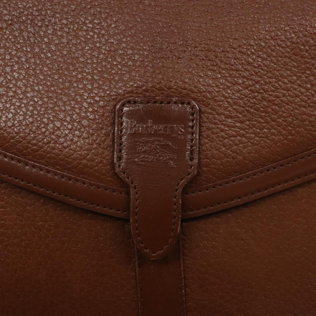 Burberry Flap Shoulder Bag Leather Brown Leather Shoulder Bag