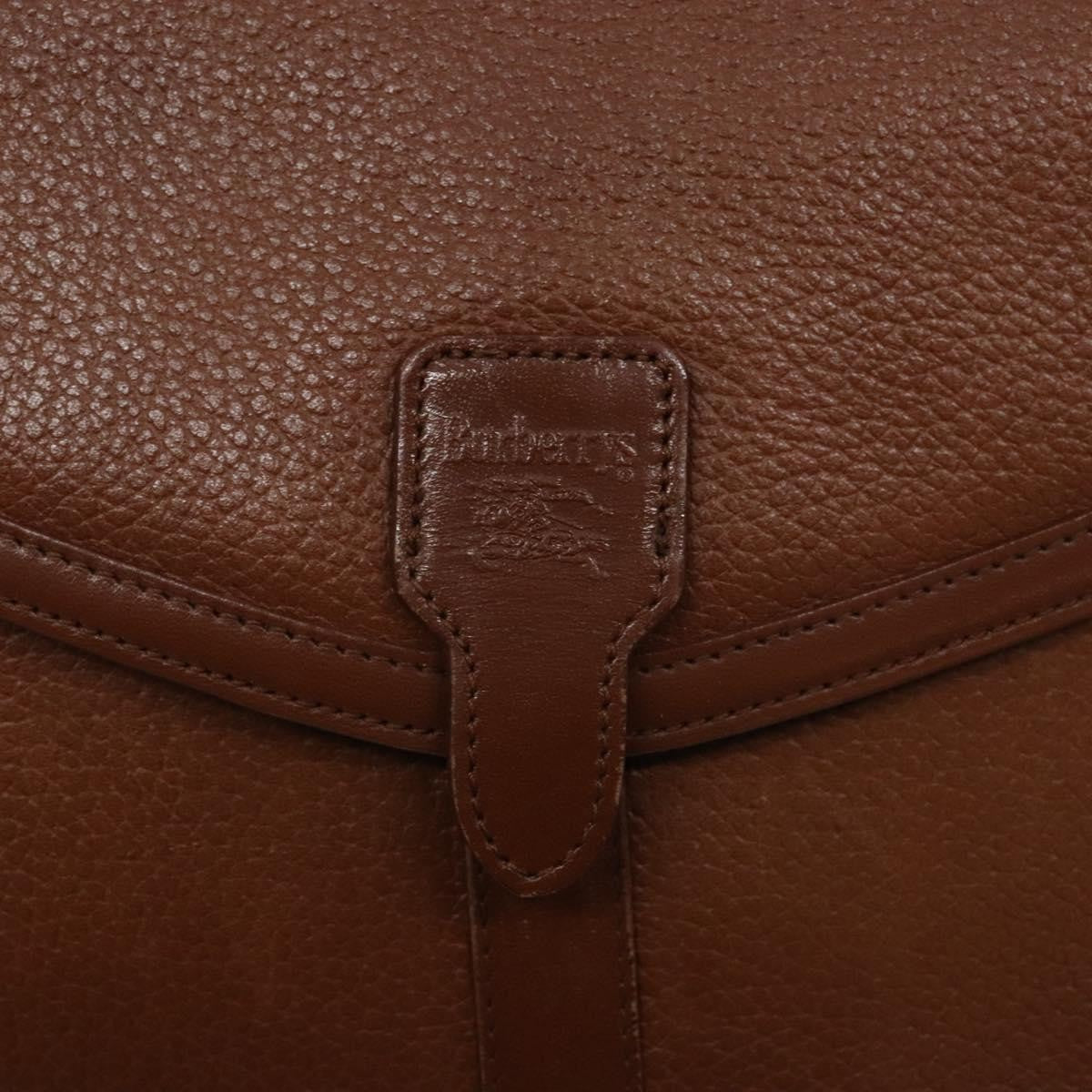 Burberry Flap Shoulder Bag Leather Brown Leather Shoulder Bag