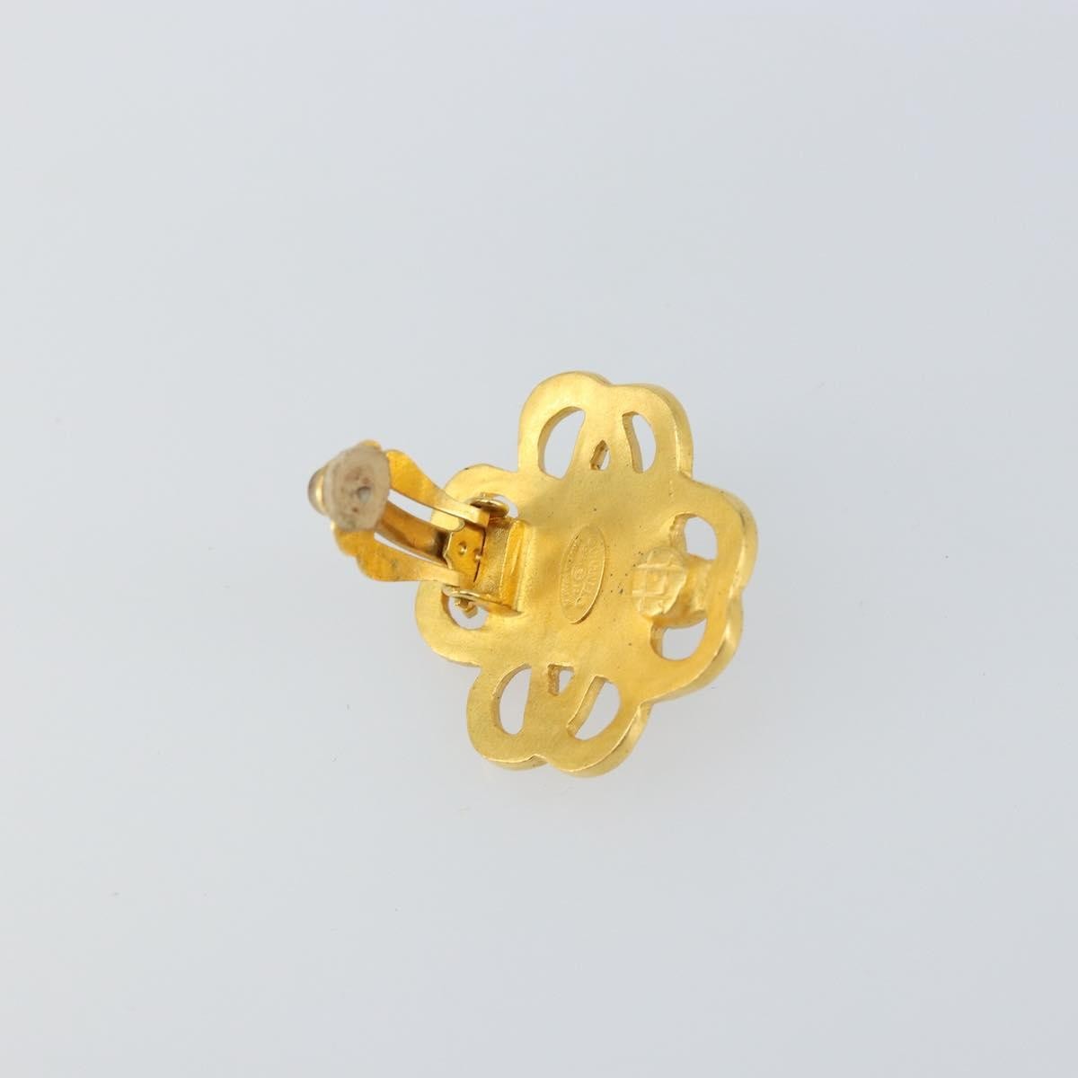 Chanel Cc Hoop Clip-On Earrings Metal Gold Metal Earrings Jewelry