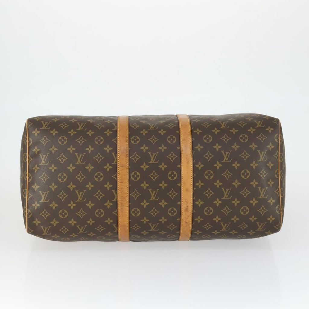Louis Vuitton Keepall Bag Monogram Canvas Brown Canvas Travel Bag