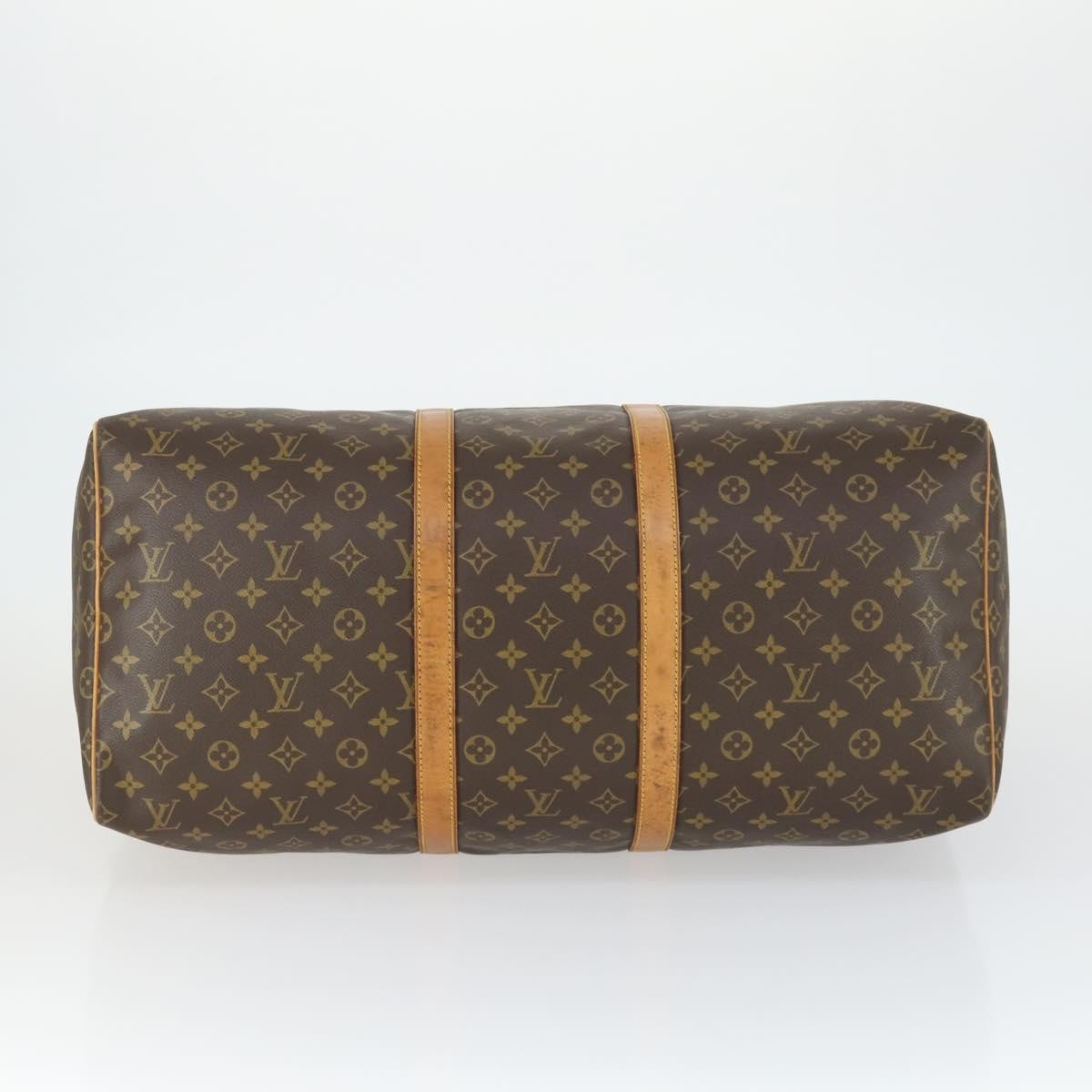 Louis Vuitton Keepall Bag Monogram Canvas Brown Canvas Travel Bag
