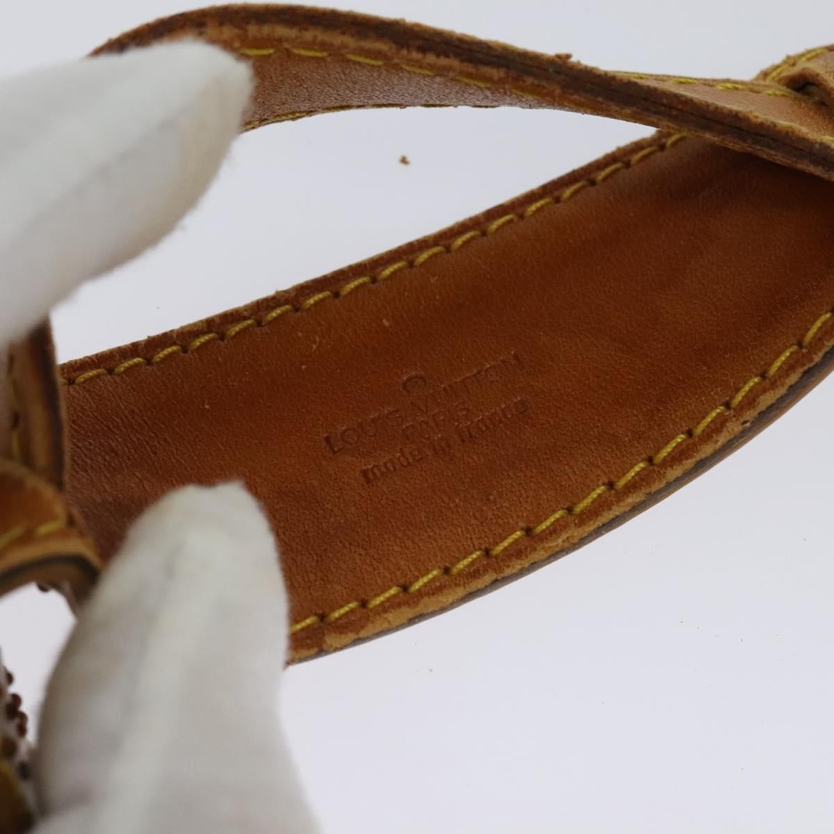 Louis Vuitton Adjustable Shoulder Strap Vachetta Leather Beige Leather Straps Accessory