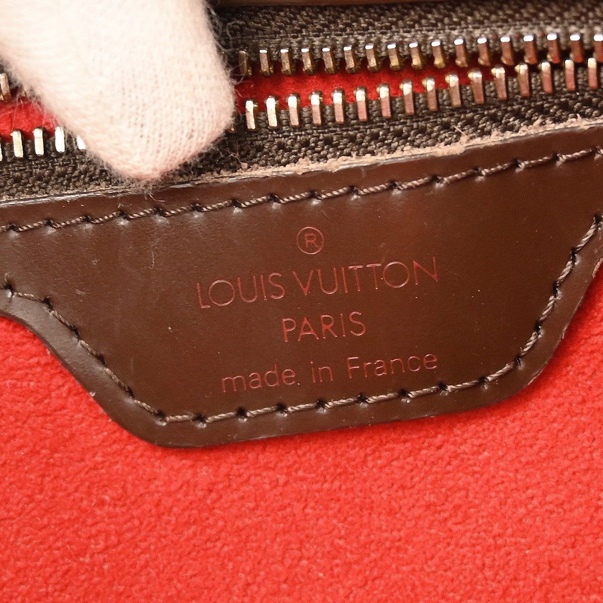 Louis Vuitton Hampstead Handbag Damier Brown Canvas Tote Bag