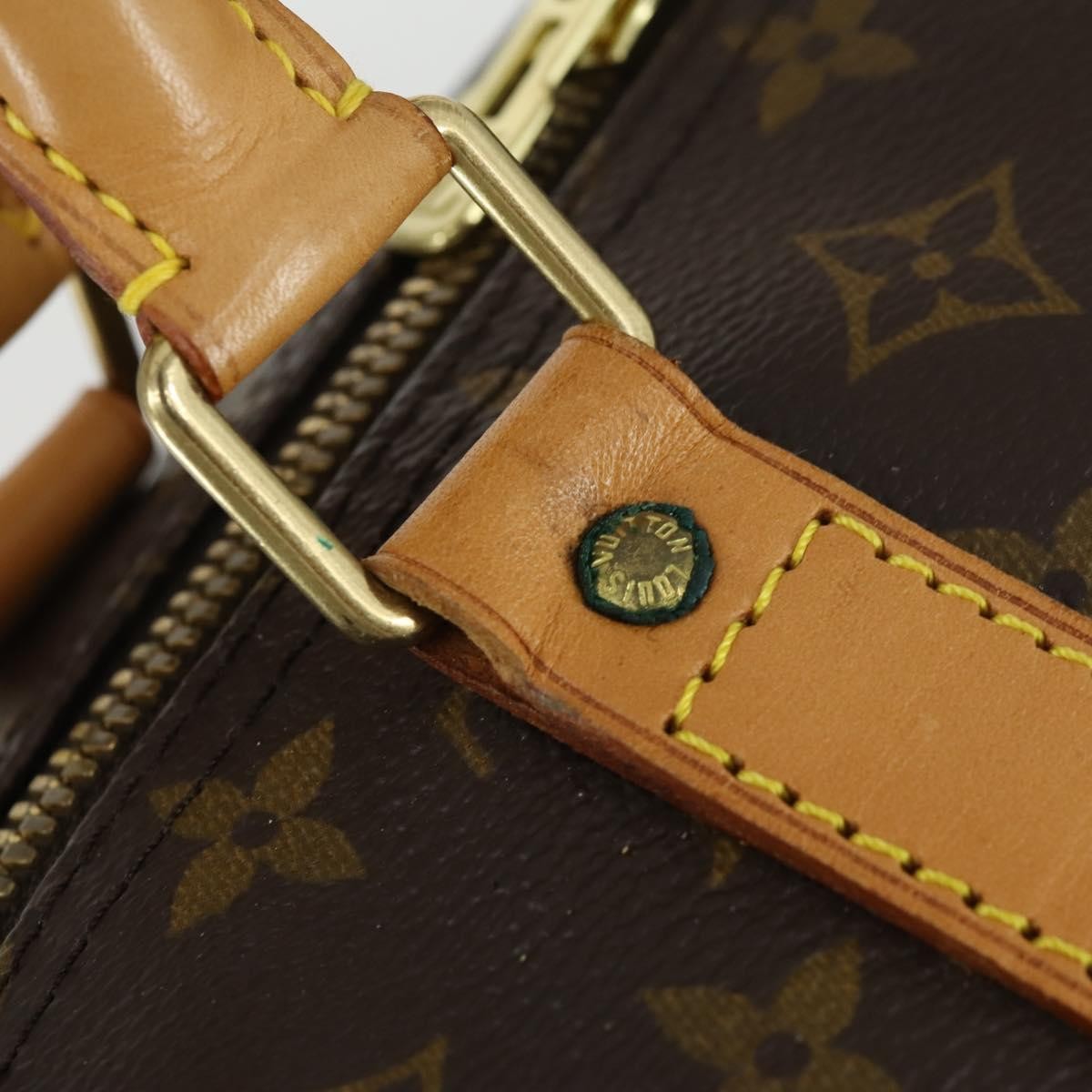 Louis Vuitton Keepall Bag Monogram Canvas Brown Canvas Travel Bag