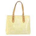 Louis Vuitton Brentwood Handbag Monogram Vernis Yellow Patent_Leather Tote Bag