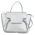 Celine Belt Bag Textured Leather Silver Leather Handbag
