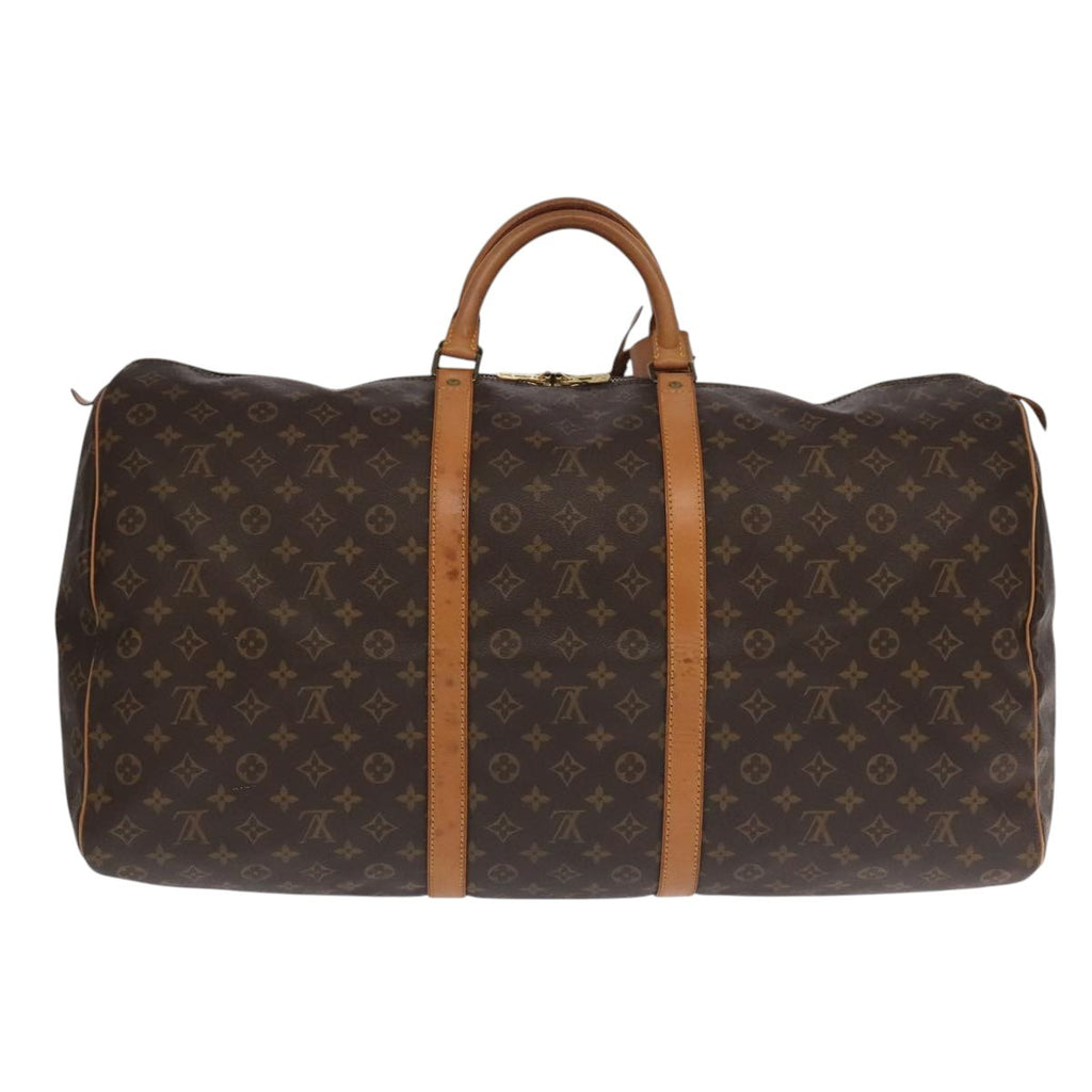 Louis Vuitton Keepall Bag Monogram Canvas Brown Canvas Travel Bag