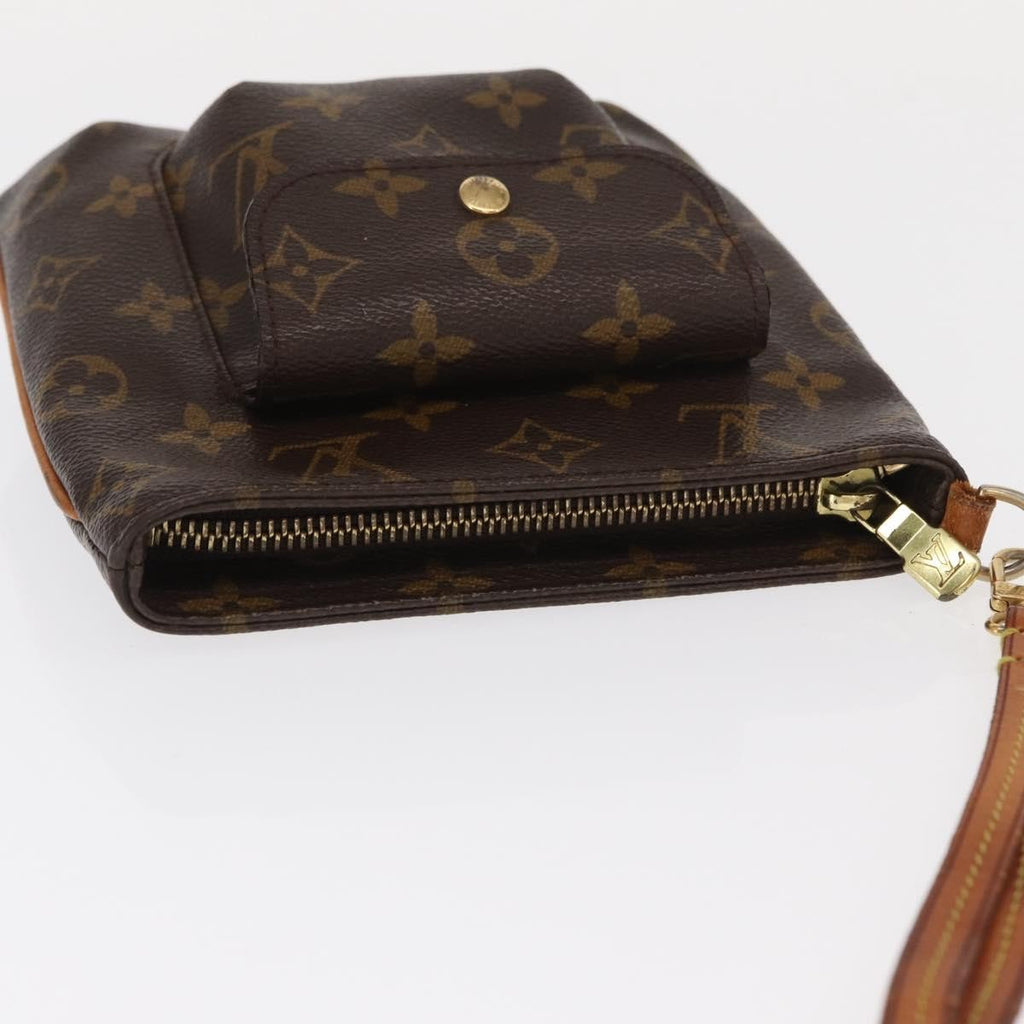 Louis Vuitton Partition Wristlet Clutch Monogram Canvas Brown Canvas Clutche & Pouche Bag