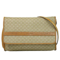 Celine Vintage Macadam Shoulder Bag Canvas Beige Canvas Shoulder Bag Bag