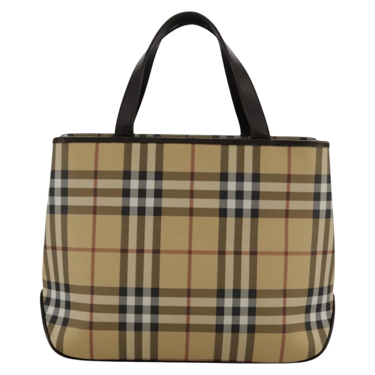 Burberry Nova Check Handbag Nova Check Canvas And Leather Beige Canvas Handbag