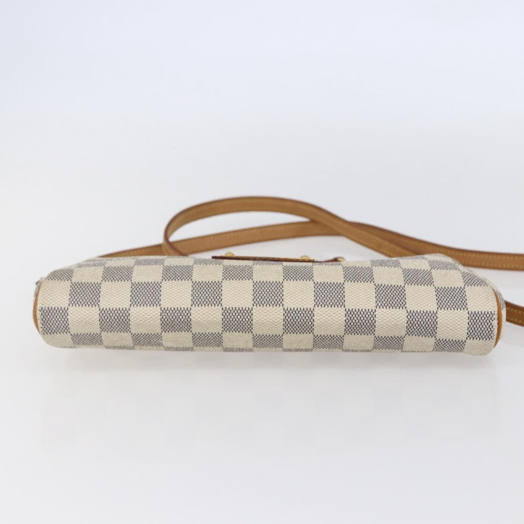 Louis Vuitton Eva Handbag Damier White Canvas Bag