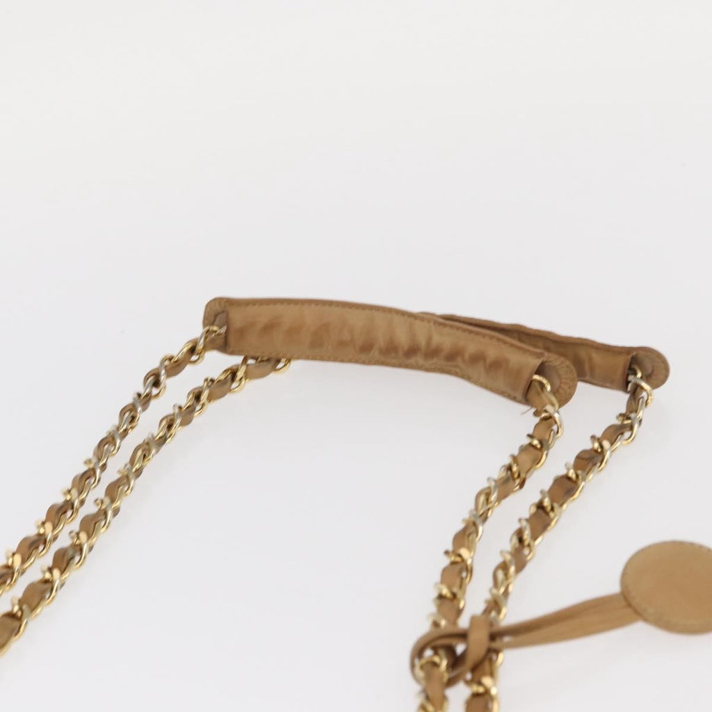 Chanel Vintage Shopping Tote Lambskin Beige Leather Tote Bag Bag