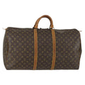 Louis Vuitton Keepall Bag Monogram Canvas Brown Canvas Travel Bag