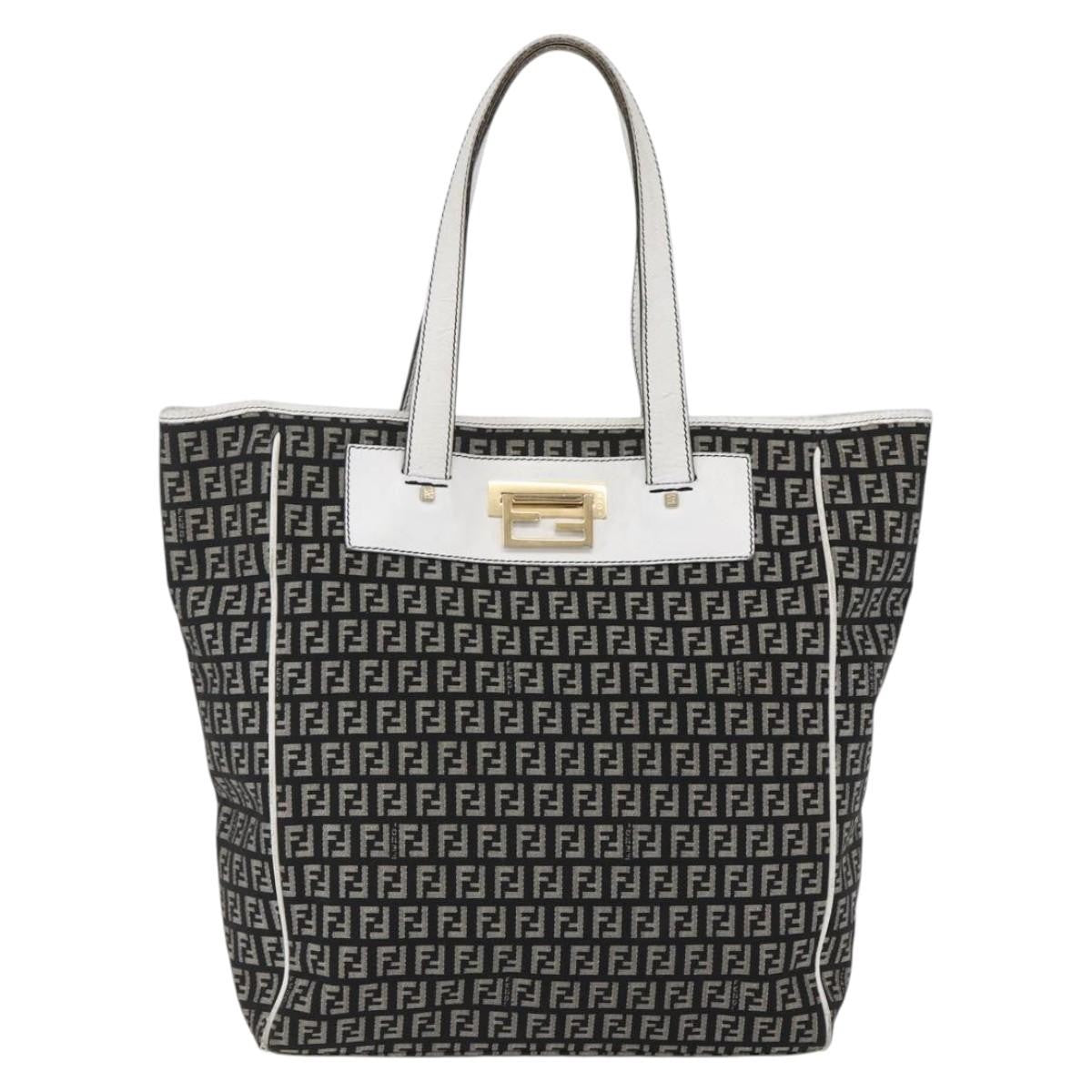 Fendi Zucca Tote Bag Canvas Black Canvas Tote Bag Bag
