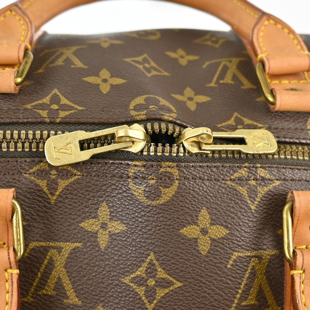 Louis Vuitton Keepall Bag Monogram Canvas Brown Canvas Travel Bag