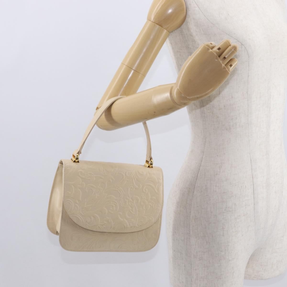 Balenciaga Vintage Handbag Leather Beige Leather Hand