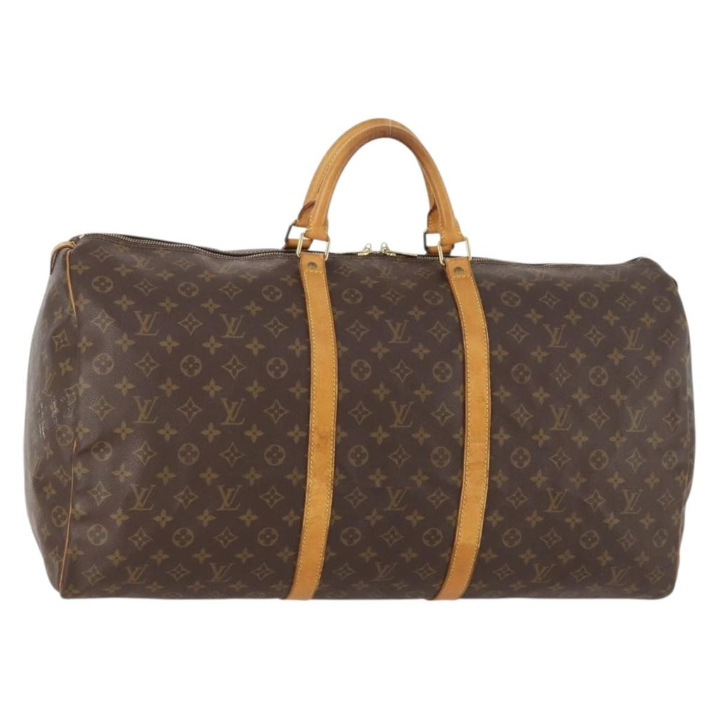 Louis Vuitton Keepall Bag Monogram Canvas Brown Canvas Travel Bag