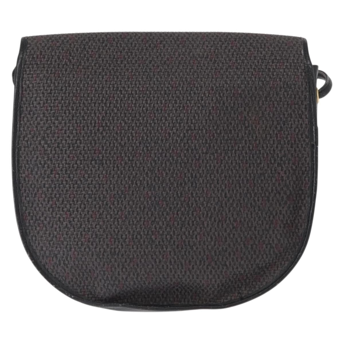Saint Laurent Vintage Shoulder Bag Canvas Black Canvas Shoulder Bag Bag (Pre-Owned)